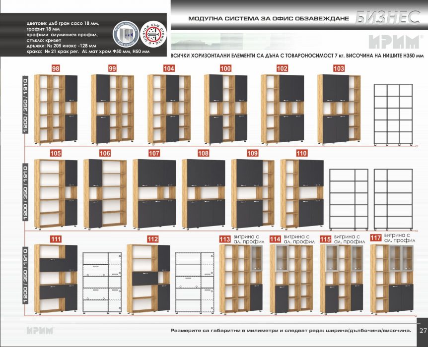 Шкафове 6 Бизнес с-ма